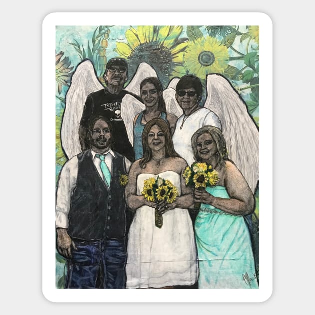 Family wrapped in love Sticker by Artladyjen